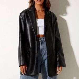 Saken Leather Blazer